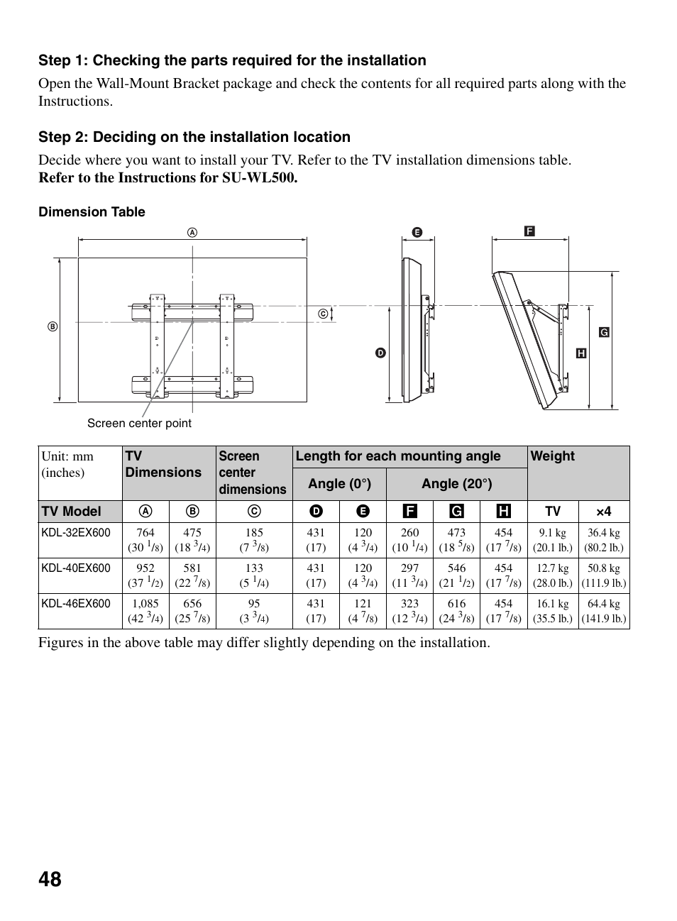 Sony KDL-32EX600 User Manual | Page 48 / 60