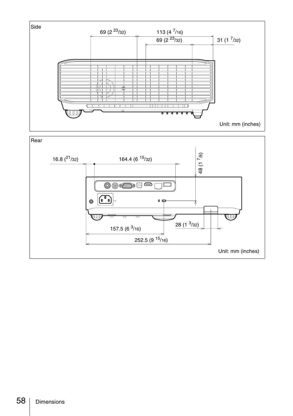 Sony VPL-DW125 User Manual | Page 58 / 62