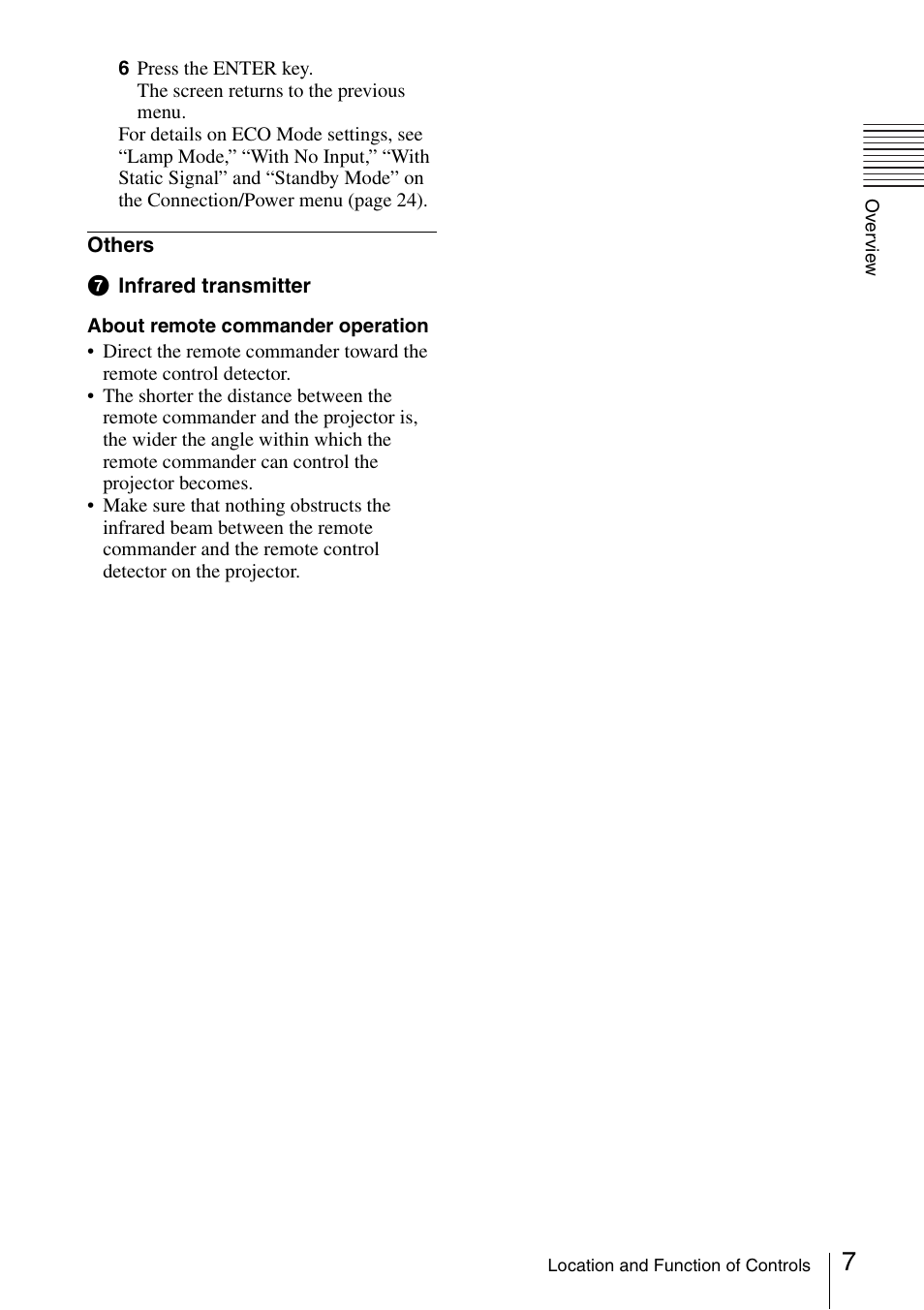 Sony VPL-DW125 User Manual | Page 7 / 62