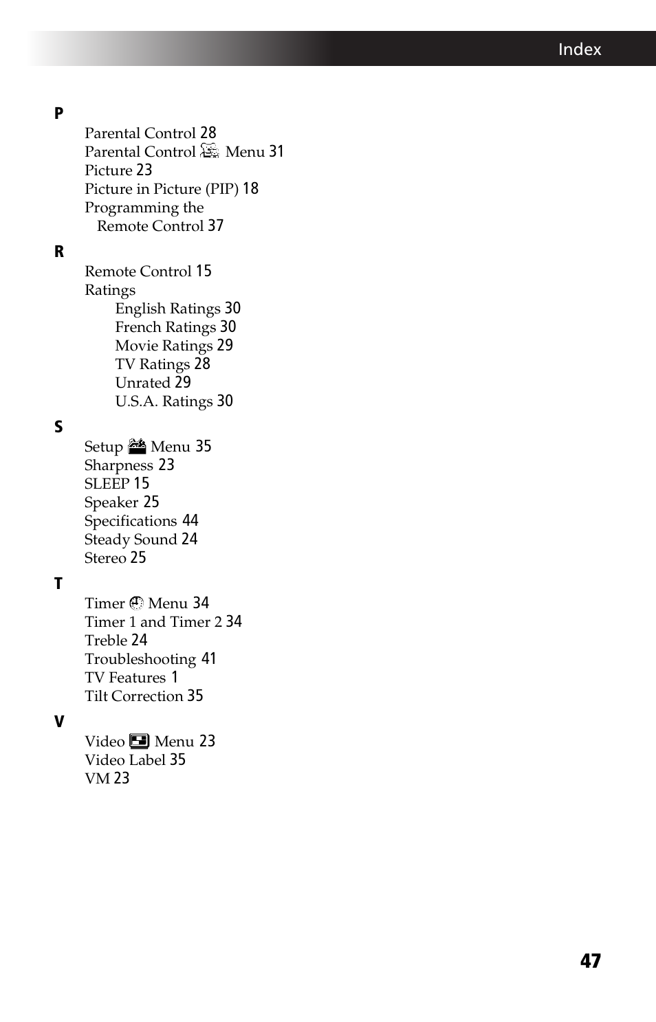 Sony WEGA KV-27FS13 User Manual | Page 59 / 64