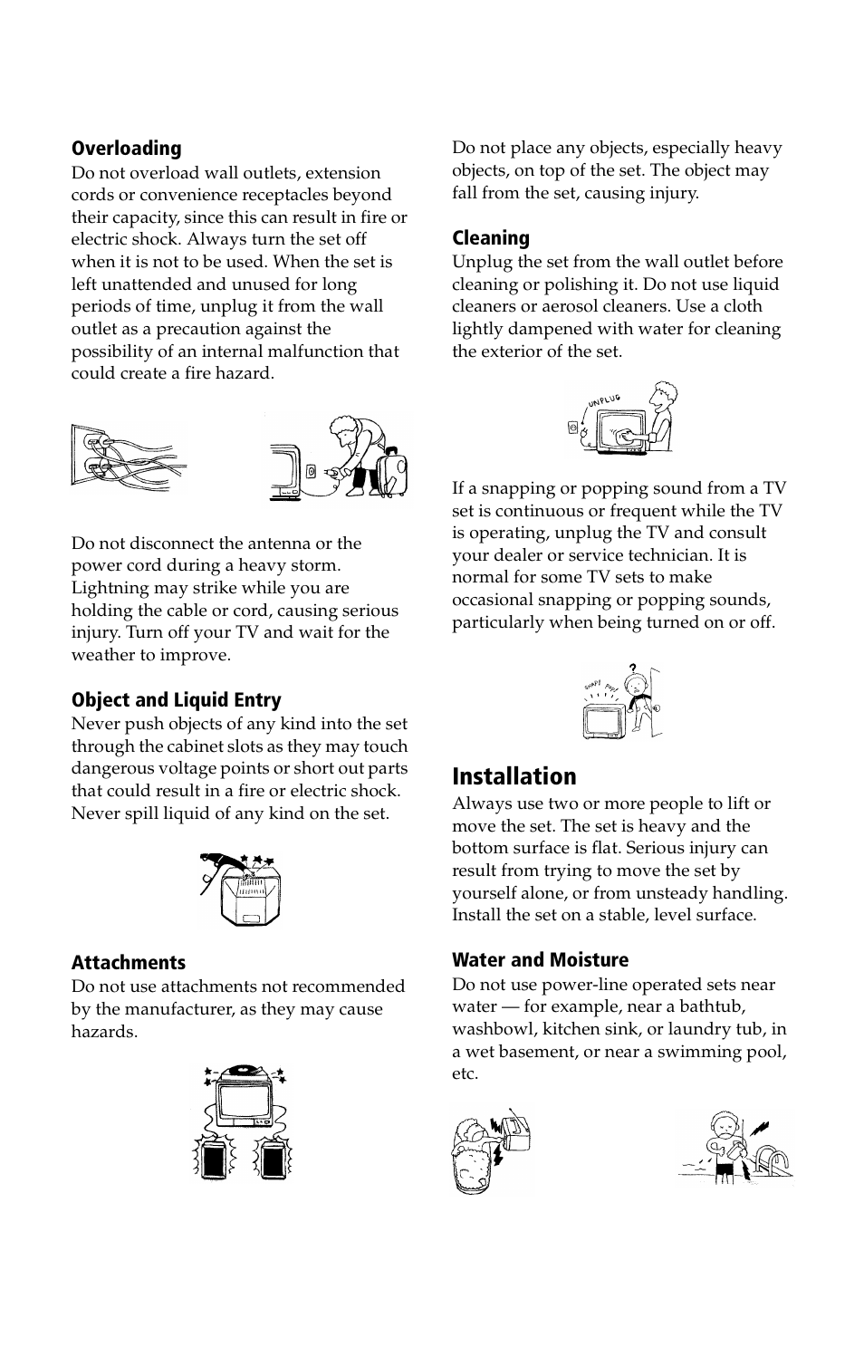 Installation | Sony WEGA KV-27FS13 User Manual | Page 6 / 64