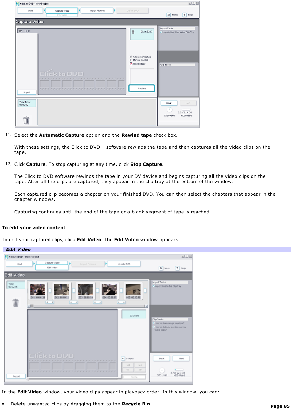 Sony PCV-RZ36G User Manual | Page 85 / 223