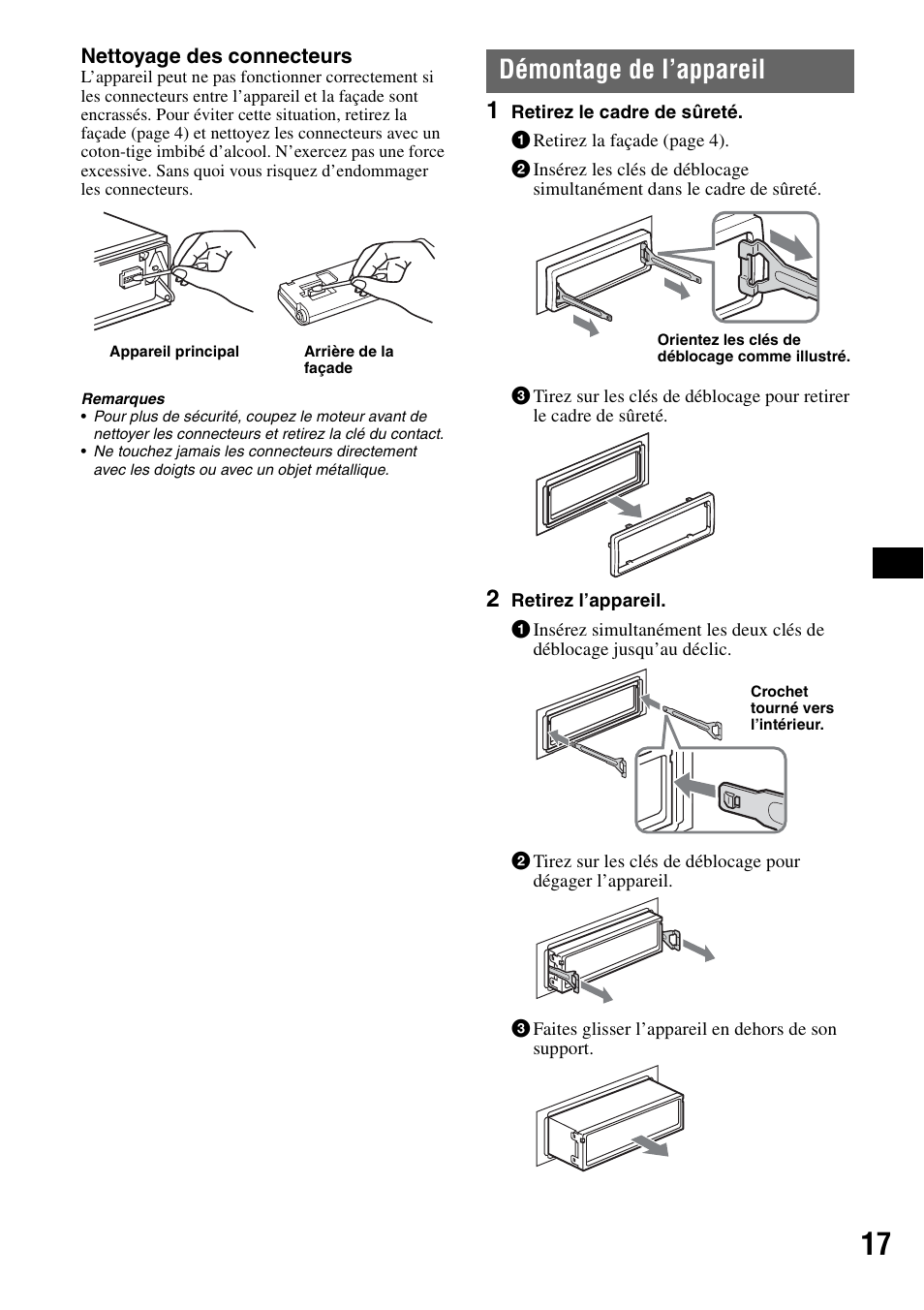 Démontage de l’appareil | Sony MEX-1GP User Manual | Page 37 / 64