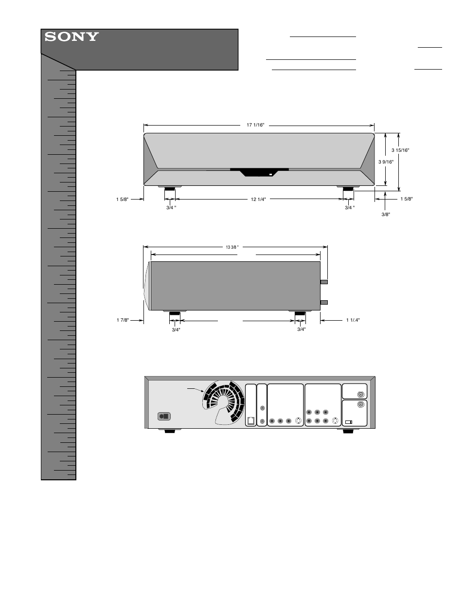 Sony SVR-2000 User Manual | 1 page