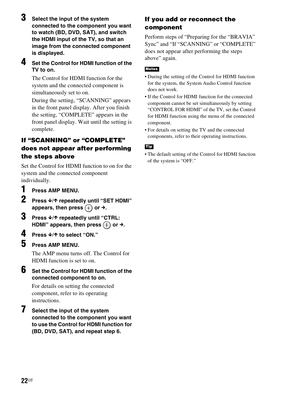 Sony HT-CT100 User Manual | Page 22 / 128