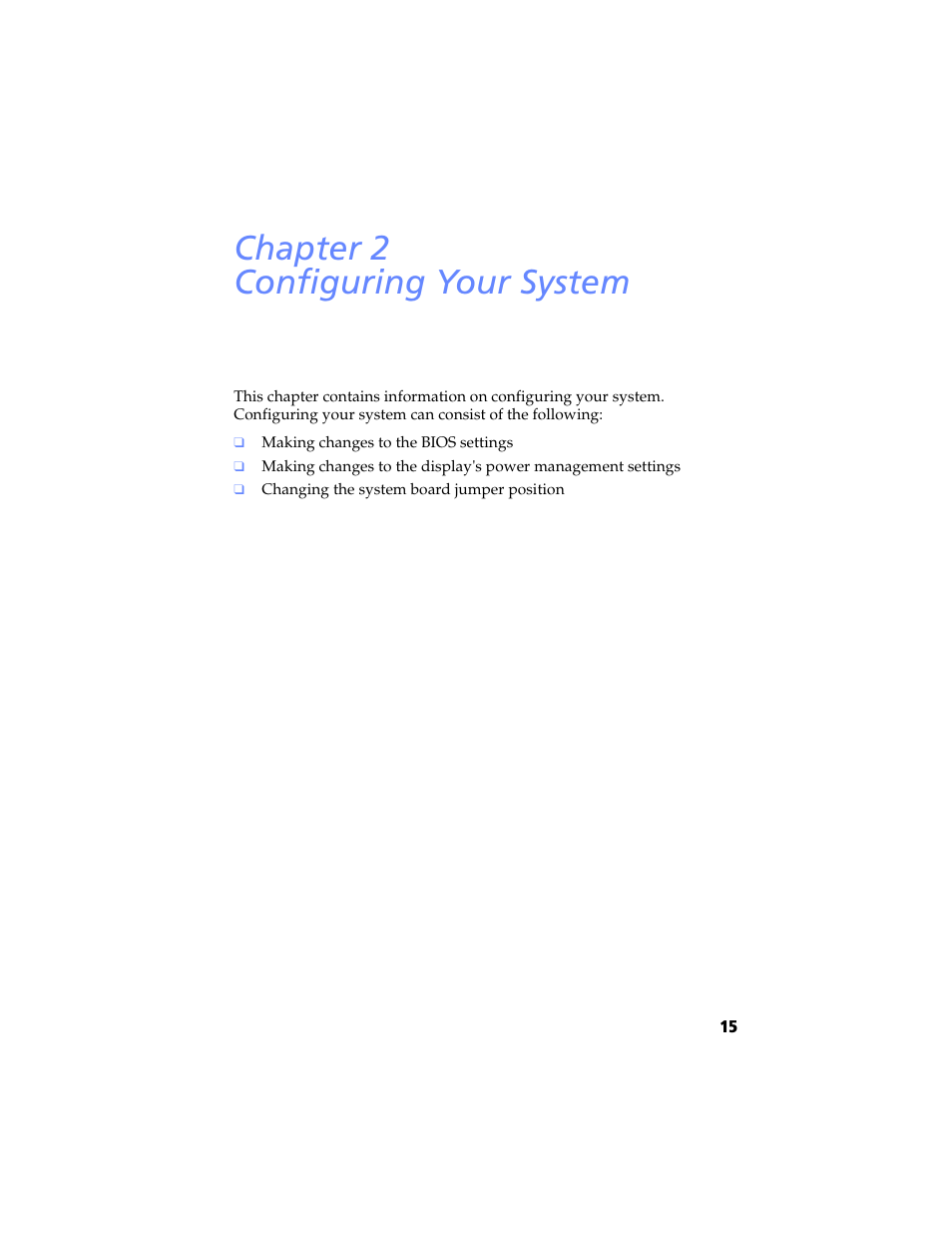 Configuring your system, Chapter 2 — configuring your system, Chapter 2 configuring your system | Sony PCV-J200 User Manual | Page 27 / 102