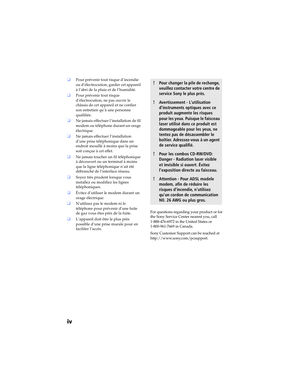 Sony PCV-J200 User Manual | Page 4 / 102