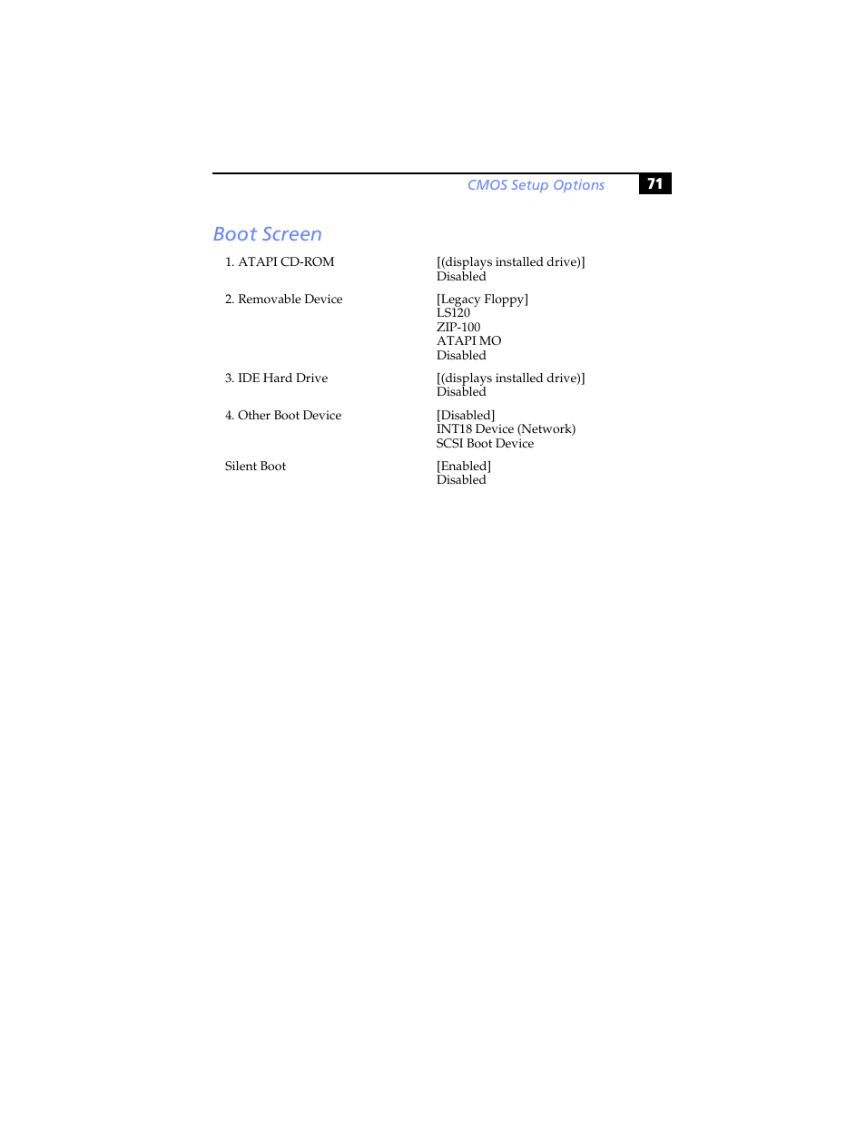 Boot screen | Sony PCV-J200 User Manual | Page 83 / 102