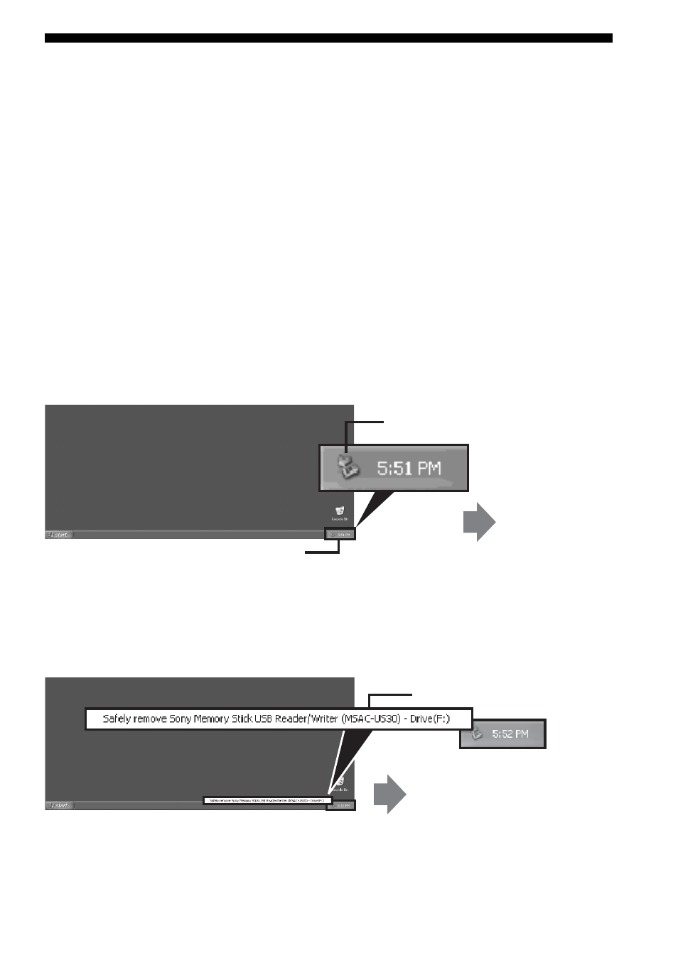 Débranchement de l’appareil de l’ordinateur | Sony MSAC-US30 User Manual | Page 140 / 790