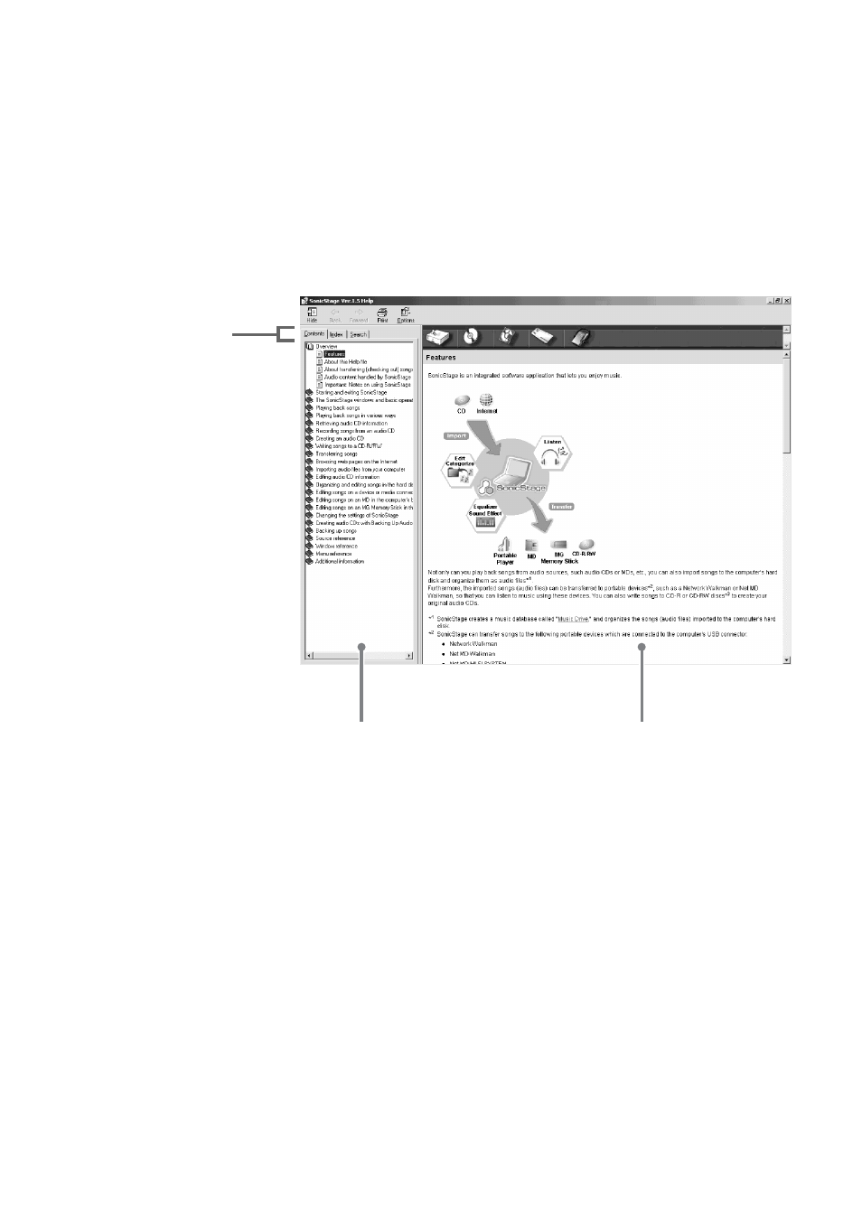 De verwendung der online-hilfe (unter windows) | Sony MSAC-US30 User Manual | Page 175 / 790