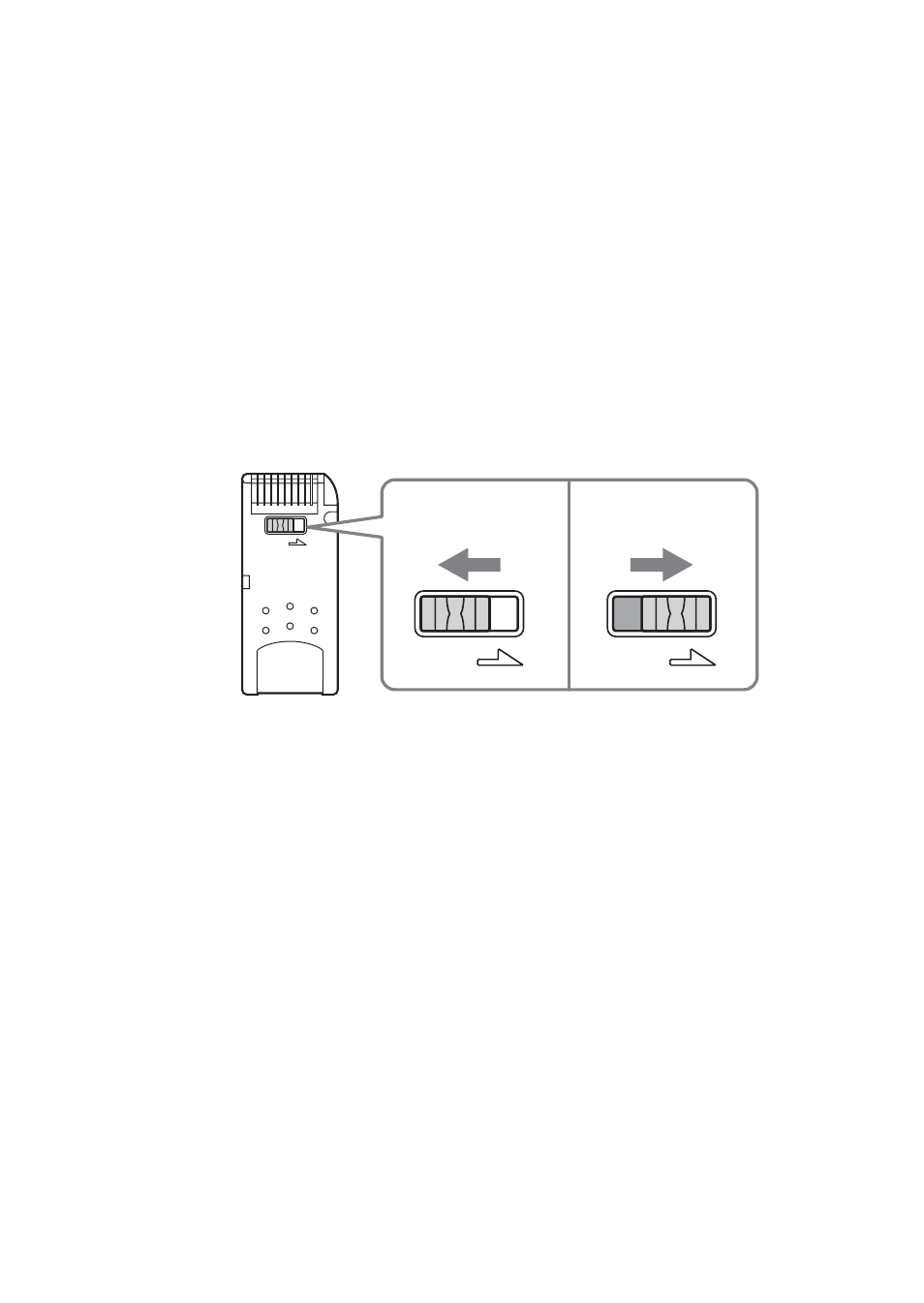 Es protección de datos contra escritura, Velocidad de lectura/escritura de datos, Lock | Sony MSAC-US30 User Manual | Page 349 / 790