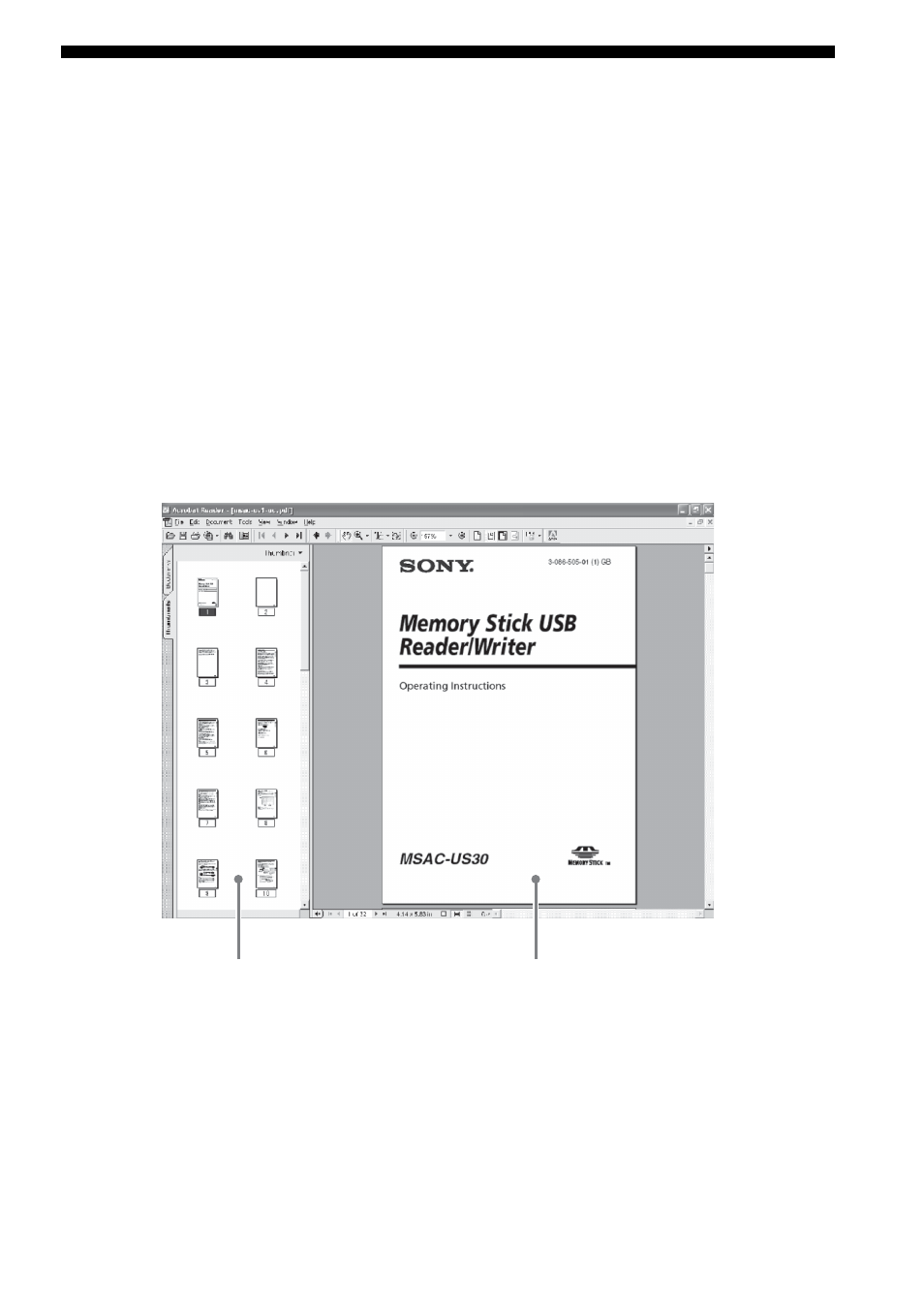 Utilização das instruções de operação do cd- rom | Sony MSAC-US30 User Manual | Page 370 / 790