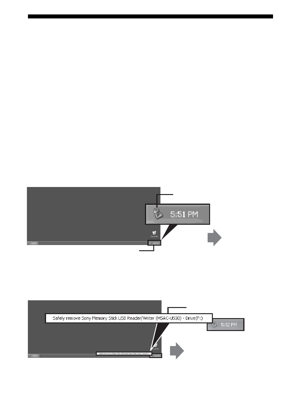 Sådan afbrydes enheden fra din computer | Sony MSAC-US30 User Manual | Page 483 / 790