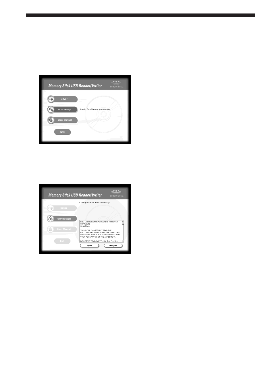 在電腦上安裝“sonicstage”軟體（包括 “openmg | Sony MSAC-US30 User Manual | Page 618 / 790