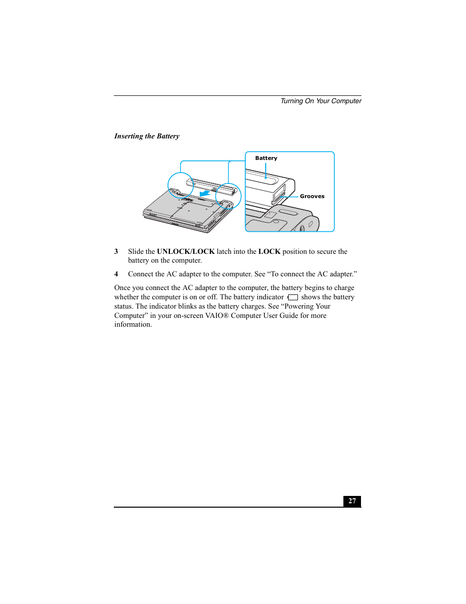 Sony PCG-V505BC User Manual | Page 27 / 76