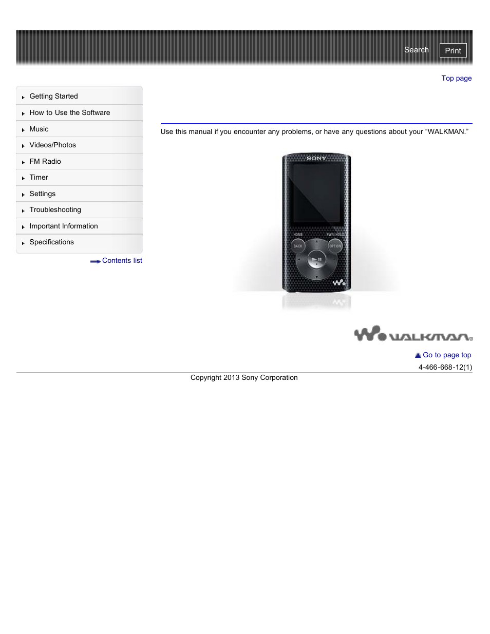 Sony NWZ-E384BLK User Manual | 162 pages