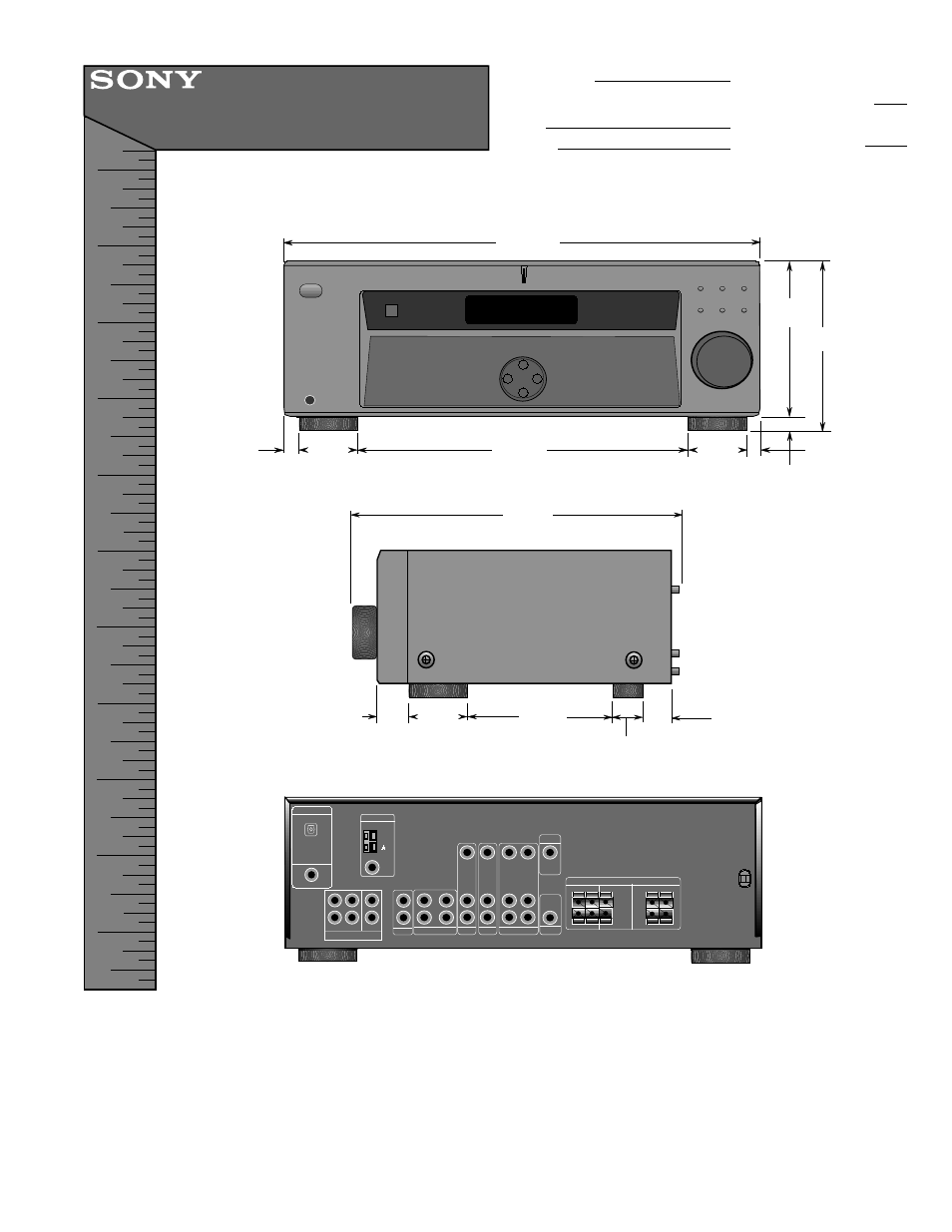 Sony STR-DE485 User Manual | 1 page