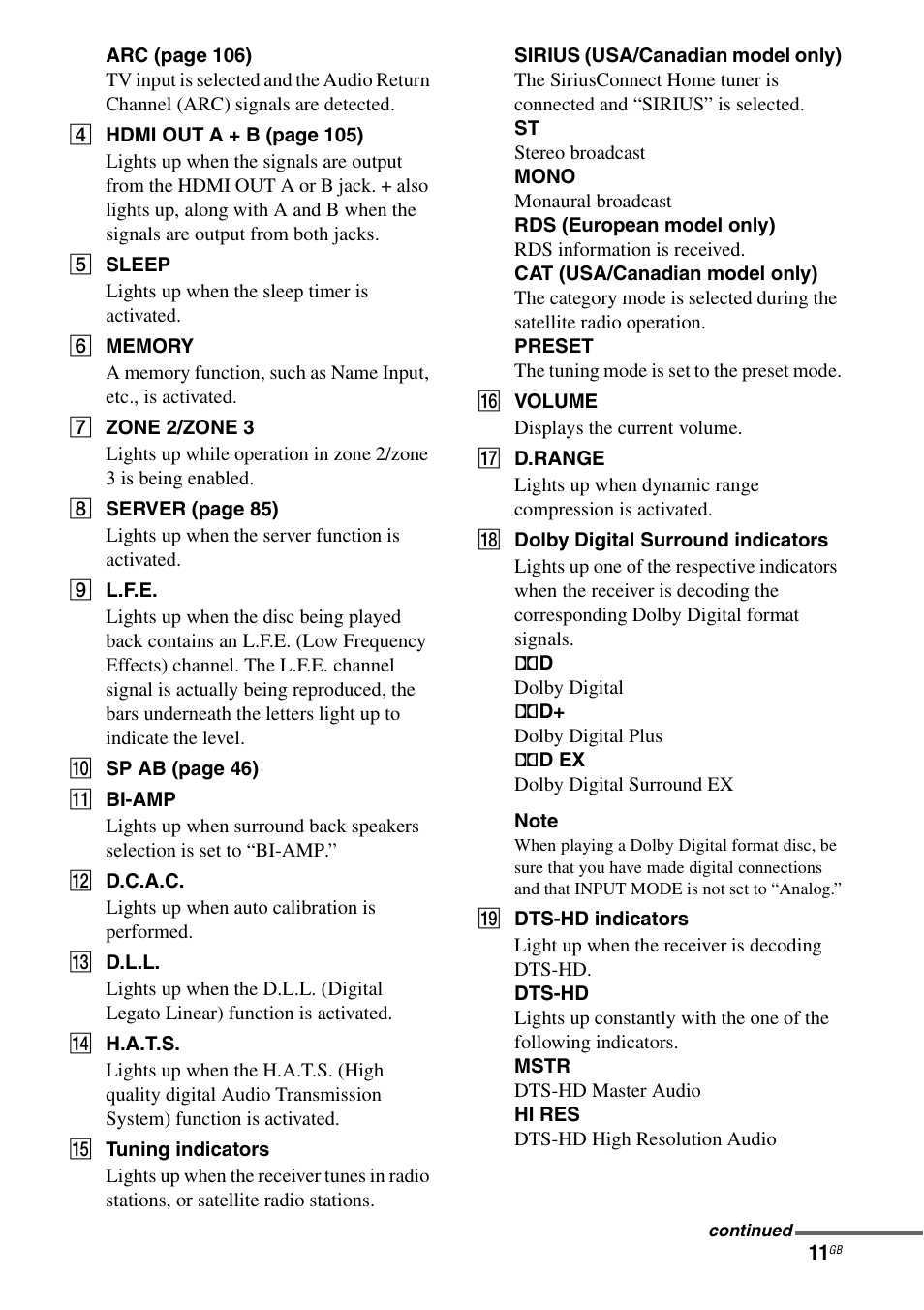 Sony STR-DA5600ES User Manual | Page 11 / 178