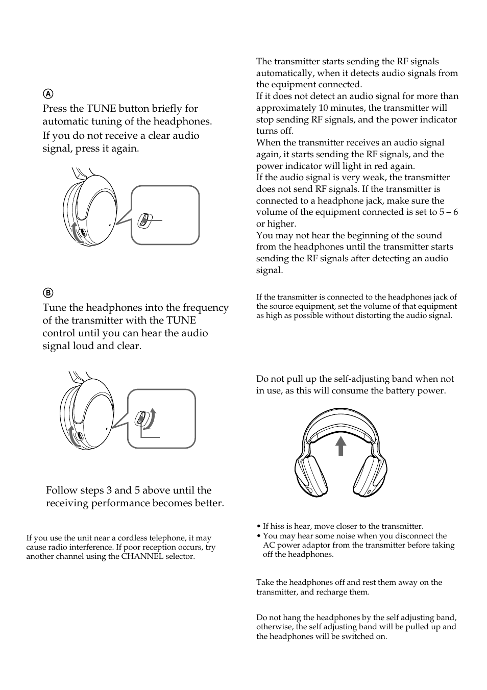 Sony MDR-RF960RK User Manual | Page 10 / 40