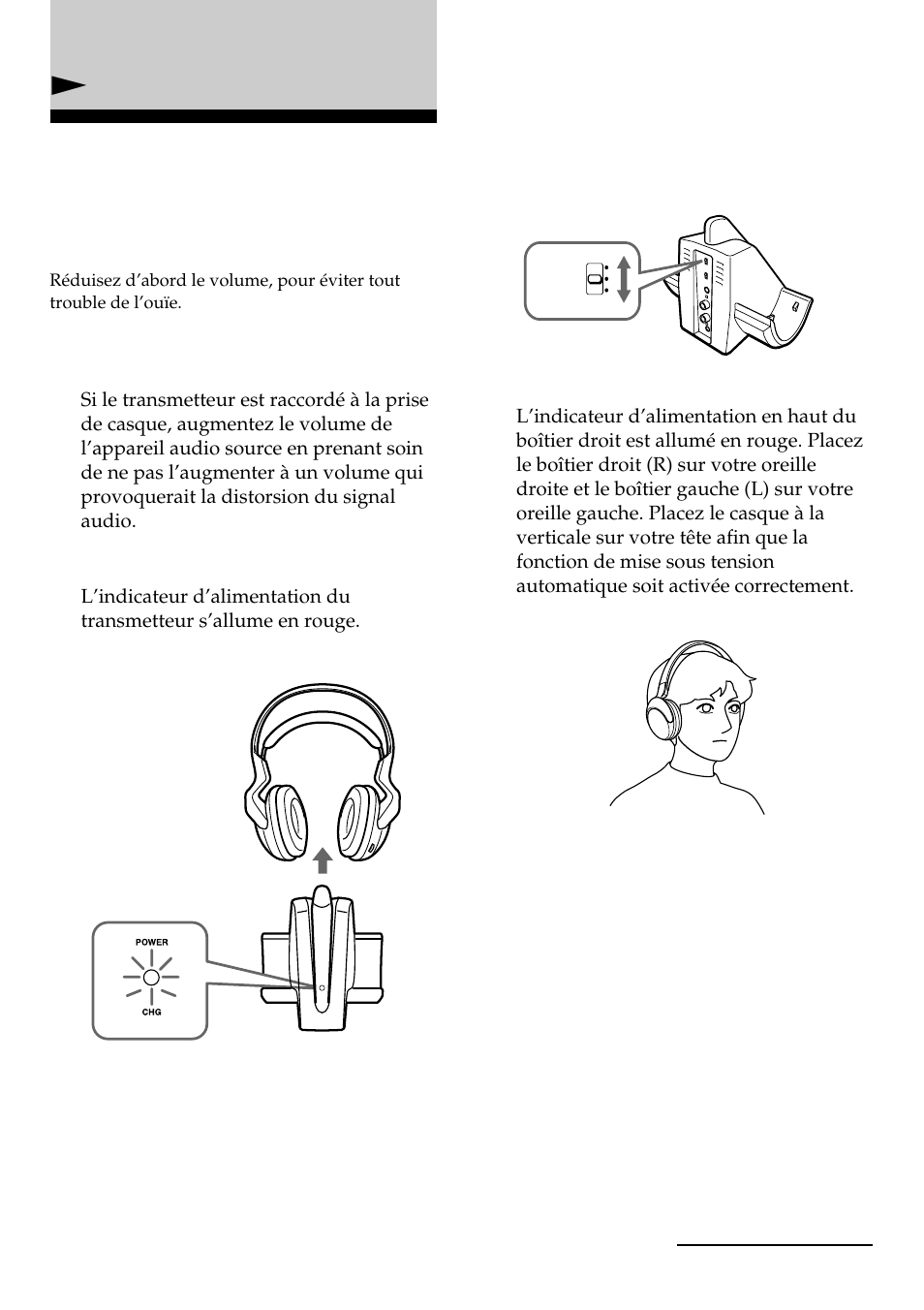 Écoute d’un programme | Sony MDR-RF960RK User Manual | Page 21 / 40