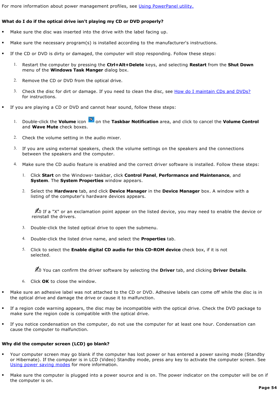 Sony PCG-Z1RAP1 User Manual | Page 54 / 147