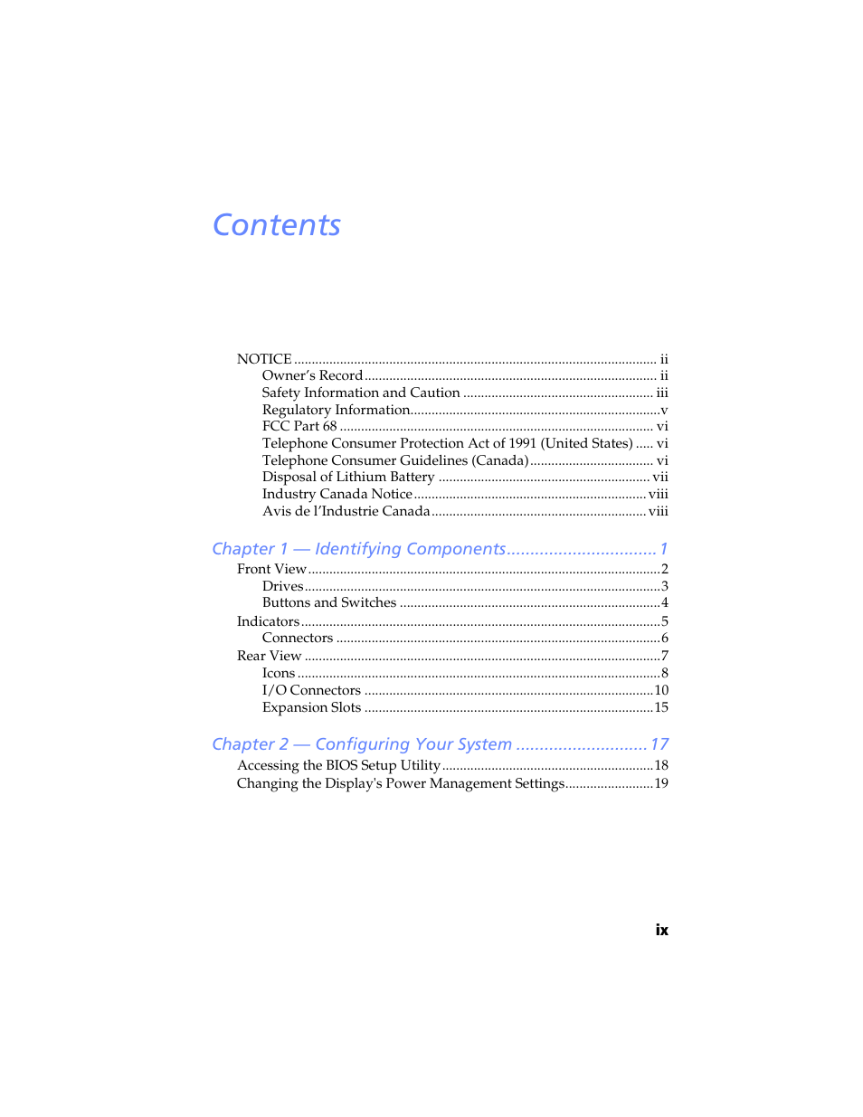 Sony PCV-RX590G User Manual | Page 9 / 98