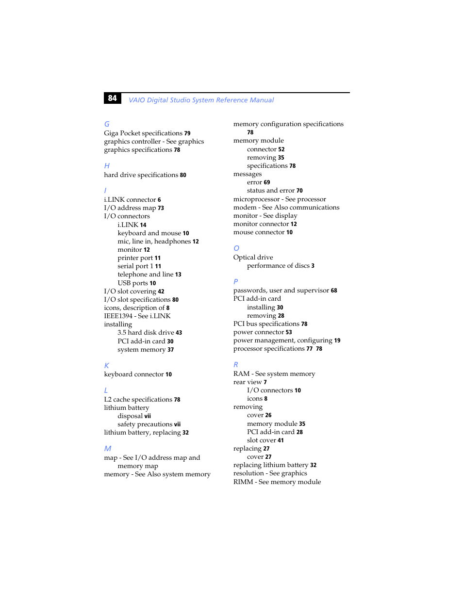 Sony PCV-RX590G User Manual | Page 96 / 98