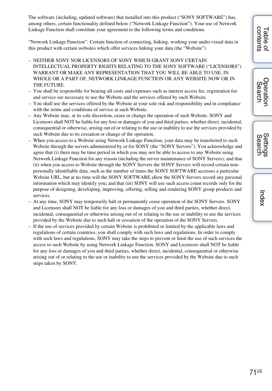 Sony bloggie MHS-TS55 User Manual | Page 71 / 75