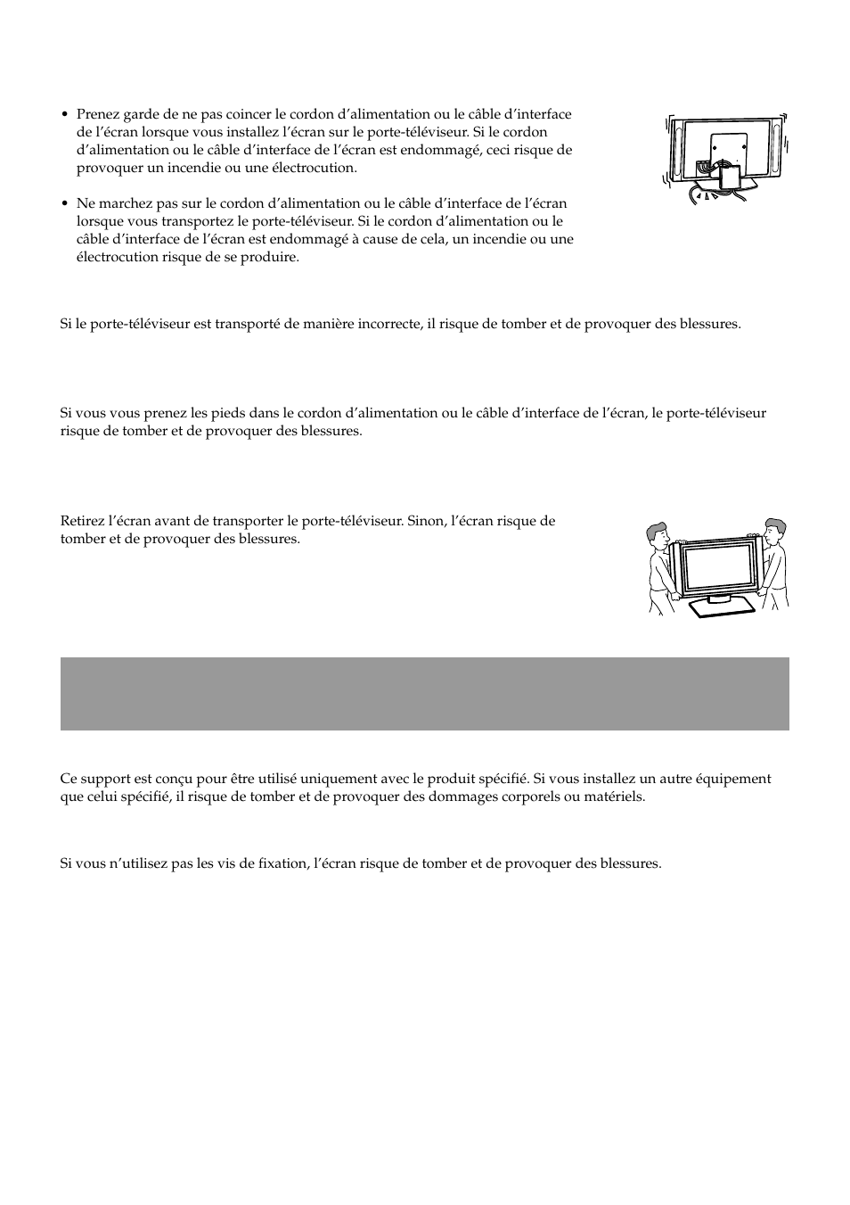Attention | Sony SU-P50T2 User Manual | Page 14 / 36