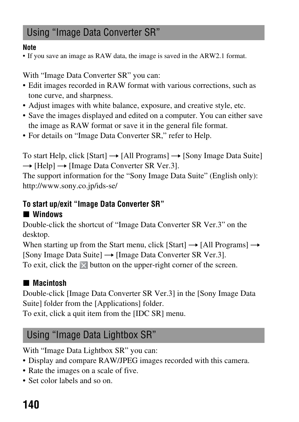 Sony A390L2LENSKIT User Manual | Page 140 / 170