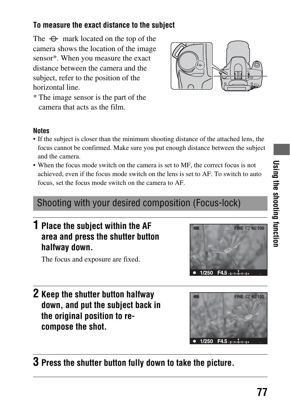 Sony A390L2LENSKIT User Manual | Page 77 / 170