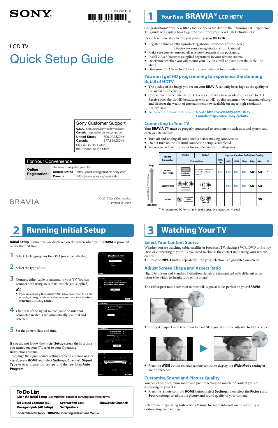 Sony KDL-50R450A User Manual | 2 pages