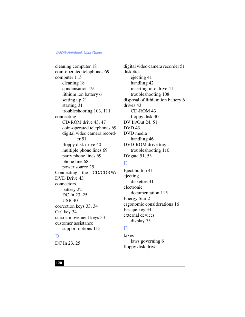 Sony PCG-SR17 User Manual | Page 118 / 122