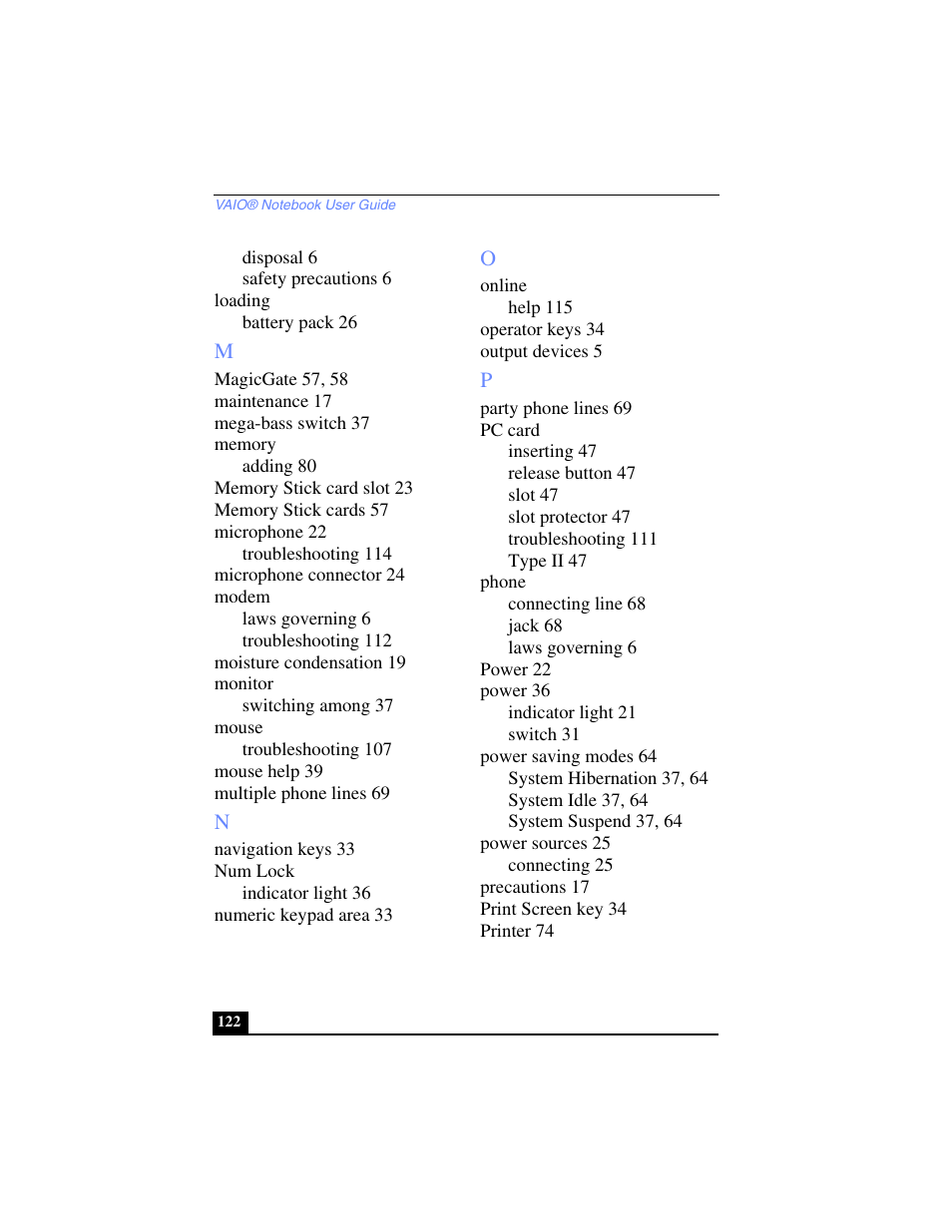 Sony PCG-SR17 User Manual | Page 120 / 122