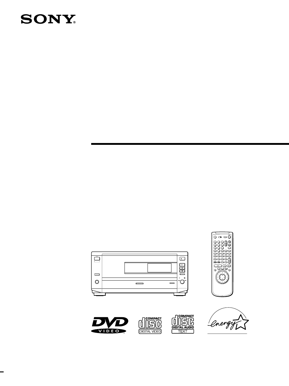 Sony DVP-CX850D User Manual | 84 pages