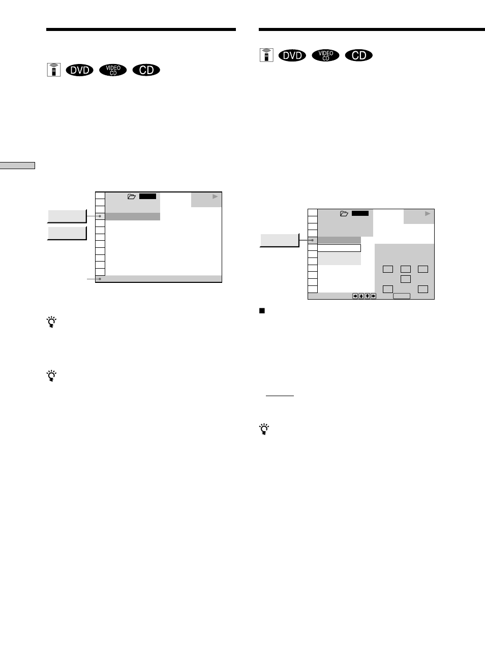 Checking the information of the disc, Changing the sounds, Changing the sounds z | Checking the information of the disc z | Sony DVP-CX850D User Manual | Page 38 / 84