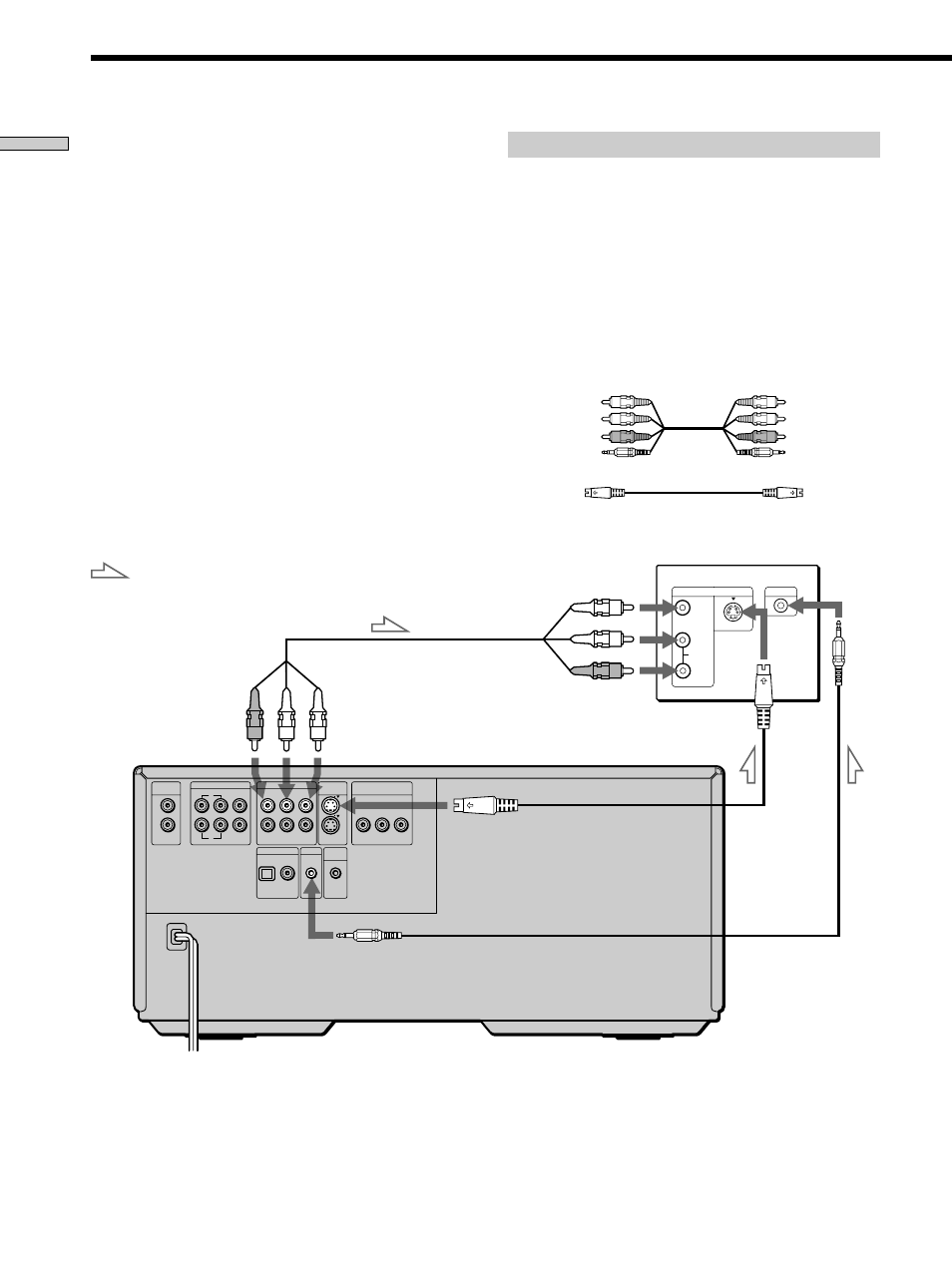Tv hookups, Tv hookups 8, Required cords | Getting started | Sony DVP-CX850D User Manual | Page 8 / 84