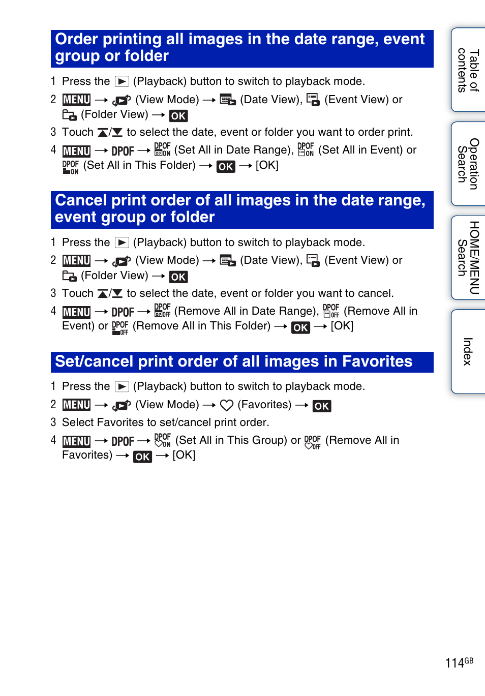 Sony DSC-G3 User Manual | Page 114 / 178