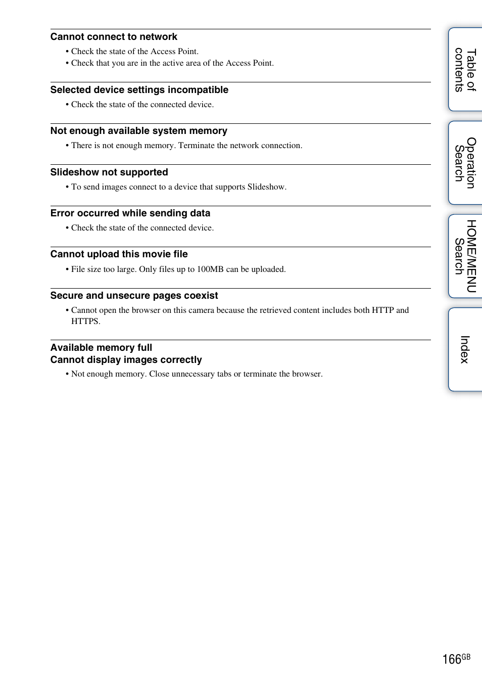 Sony DSC-G3 User Manual | Page 166 / 178