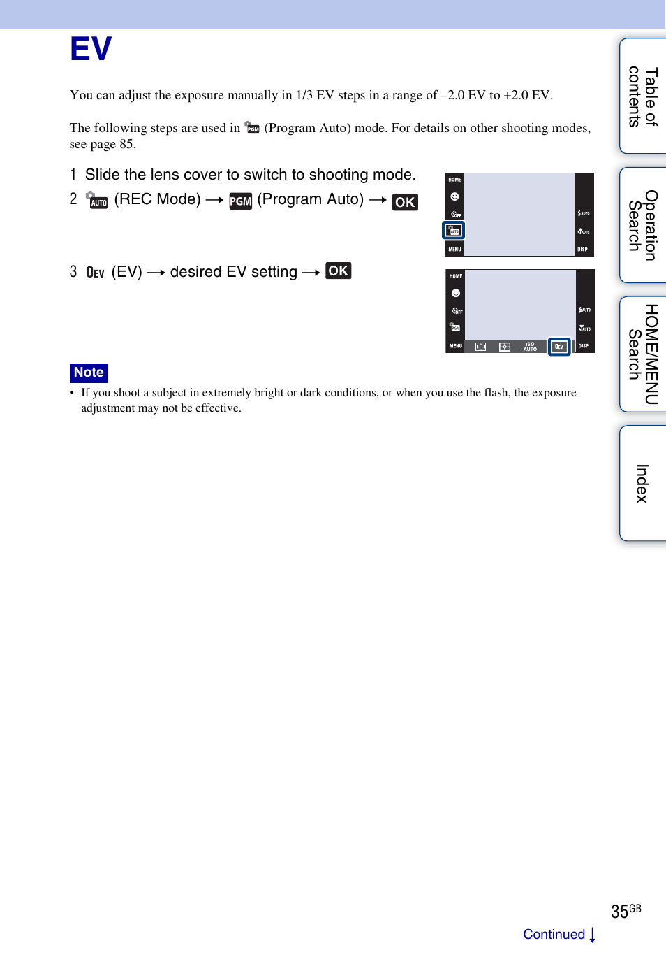 Sony DSC-G3 User Manual | Page 35 / 178