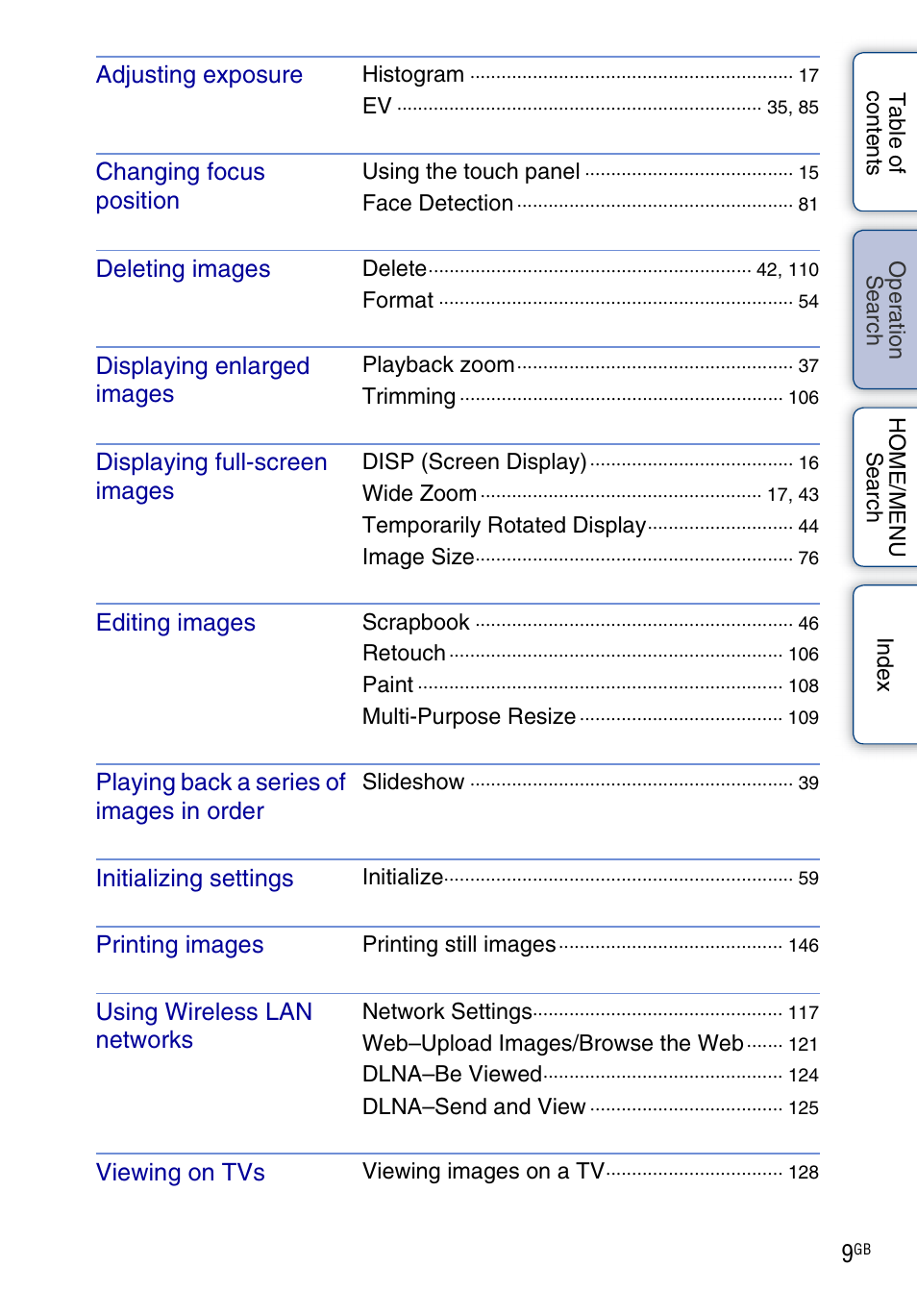 Sony DSC-G3 User Manual | Page 9 / 178
