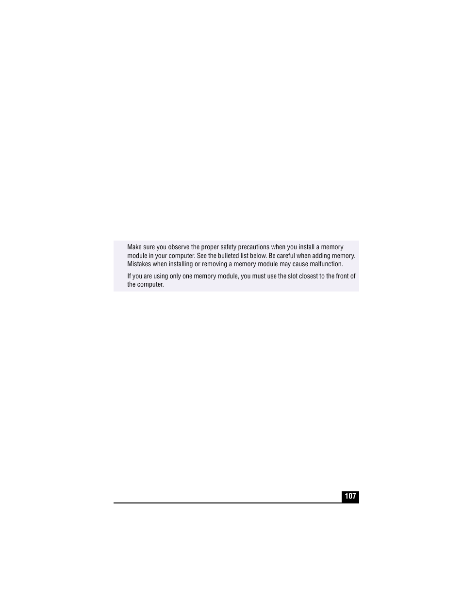 Adding memory, To install a memory module, 2 unplug the computer and remove the battery packs | Sony PCG-XG500 User Manual | Page 107 / 154