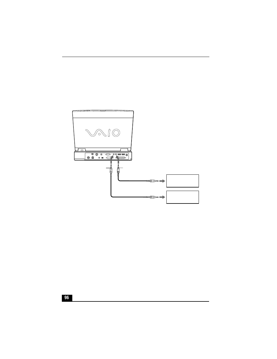 Connecting devices | Sony PCG-XG500 User Manual | Page 96 / 154