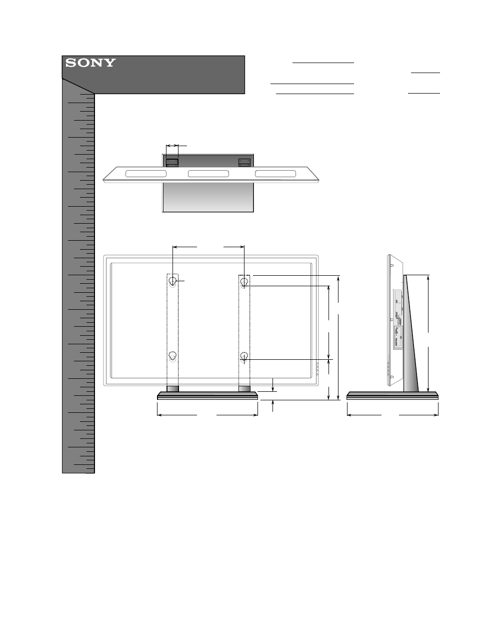 Sony SPM-42BSA User Manual | 1 page