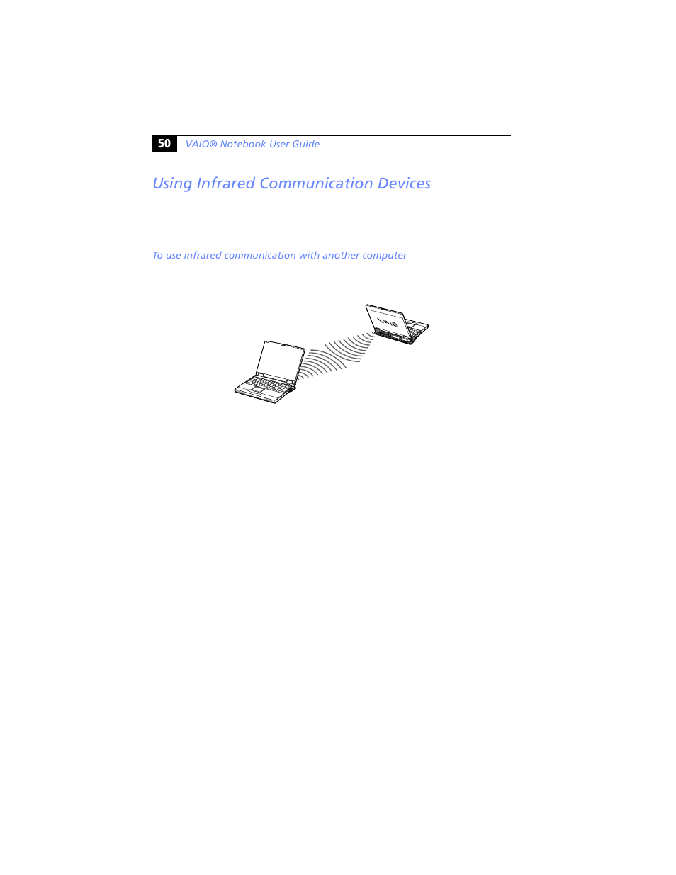 Using infrared communication devices | Sony PCG-XG29 User Manual | Page 62 / 130