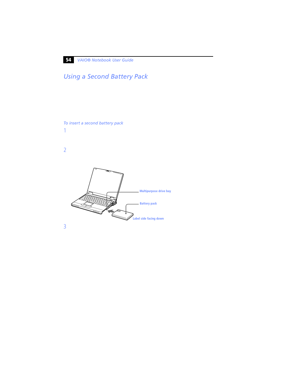 Using a second battery pack | Sony PCG-XG29 User Manual | Page 66 / 130