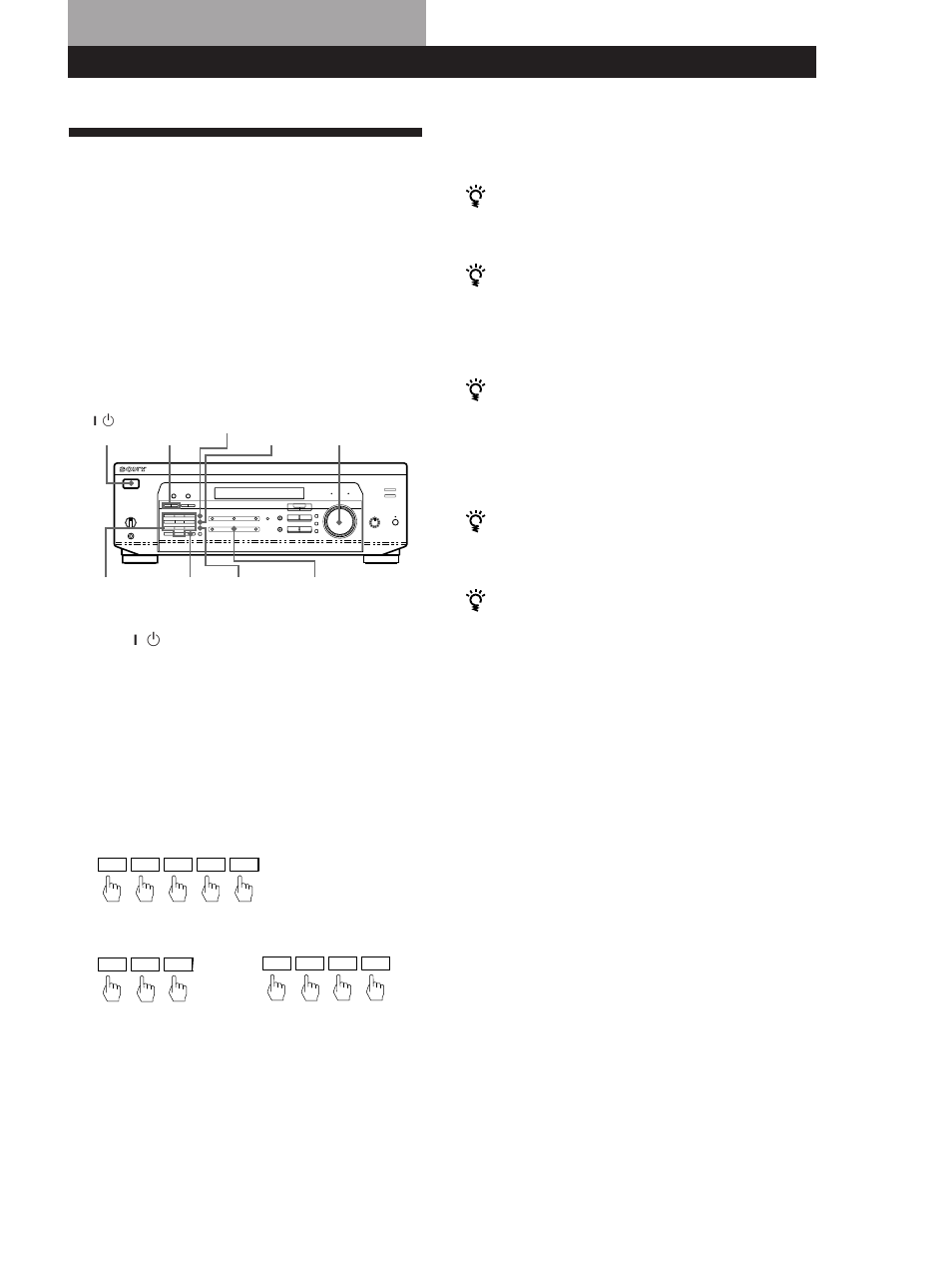 Receiving broadcasts 15, Receiving broadcasts, Receiver operations | Sony STR-DE435 User Manual | Page 15 / 30