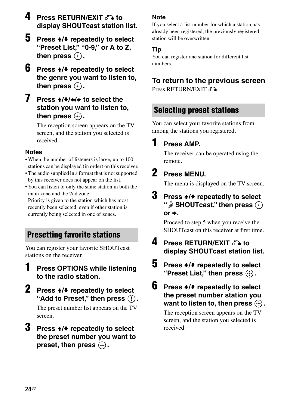 Sony STR-DA6400ES User Manual | Page 24 / 46