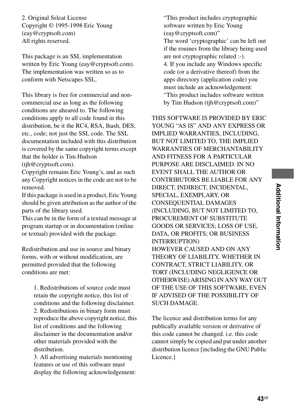 Sony STR-DA6400ES User Manual | Page 43 / 46