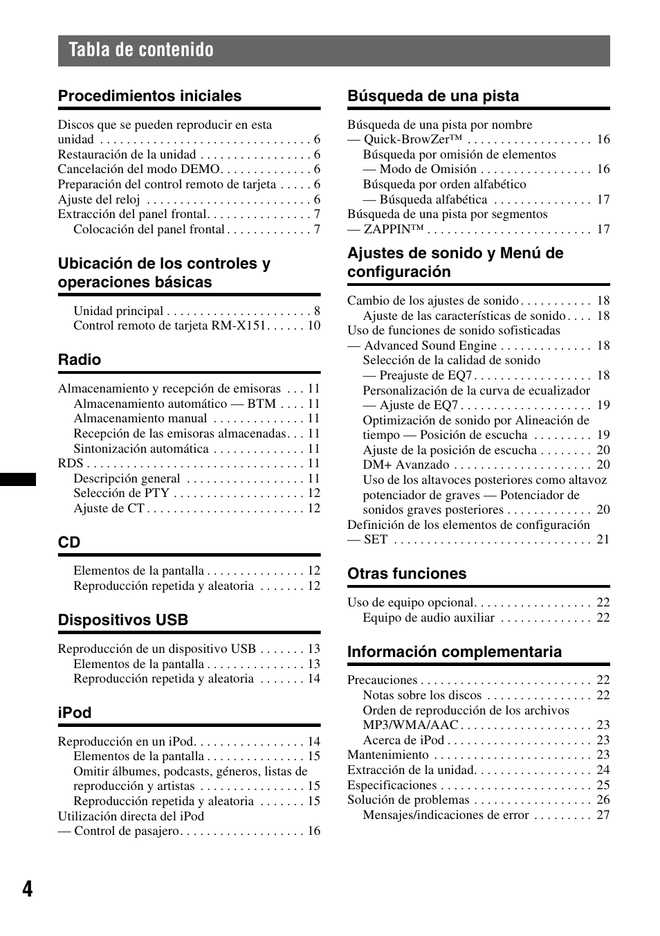 Sony CXS-GT5516F User Manual | Page 30 / 56